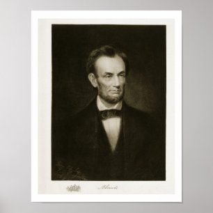 Abraham Lincoln 16th president av den eniga Poster