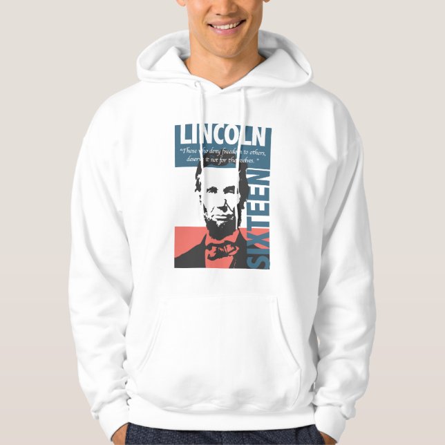 Abraham Lincoln 16th president Tröja Med Luva (Framsida)