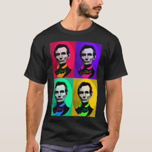 Abraham Lincoln 1858, Pop Art Interpretation T Shirt