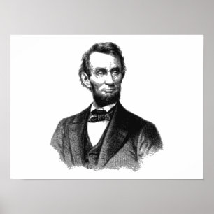 Abraham Lincoln 1865 "The underbar emancipator" Poster