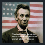 Abraham Lincoln "1 Steg i taget" Poster<br><div class="desc">Du ser en gåva eller en samlargåva (T, mugg, fodral, väska, plattor osv.) från The Wisdom Shop. Wisdom Shop är ett dotterbolag till Rick London Designs (RLondonDesigns.com). Alla beställningar är av hög kvalitet och utgör en mycket unik gåva till sig själva. Vi tror att du kommer att njuta av ditt...</div>