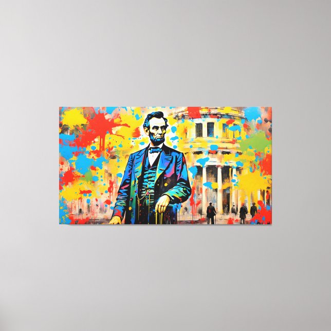 ABRAHAM LINCOLN 2 CANVASTRYCK (Framsida)