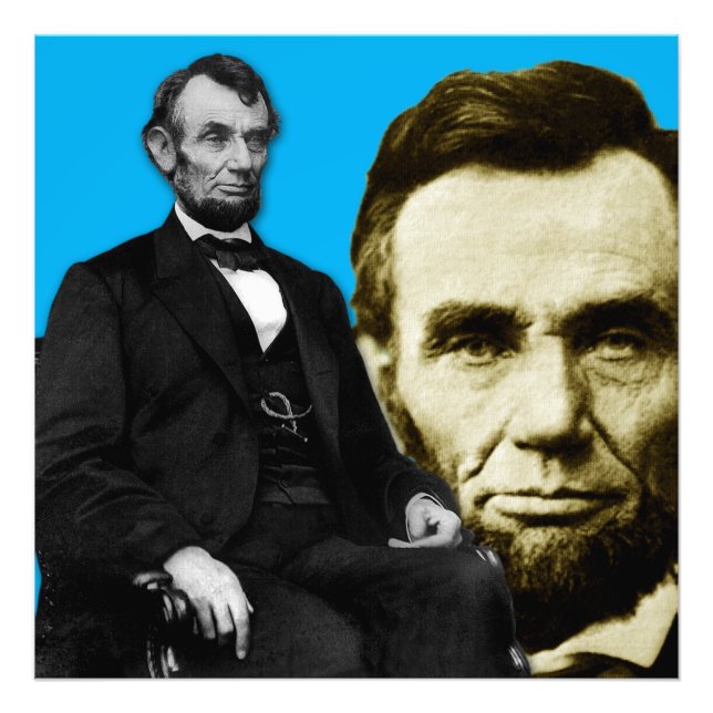 Abraham Lincoln 3 och 4 Fototryck (Framsidan)