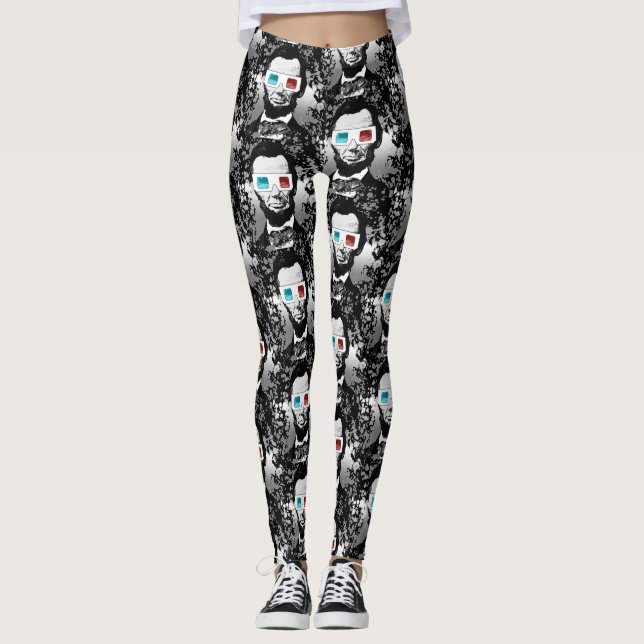 Abraham Lincoln - 3D Leggings (Framsida)