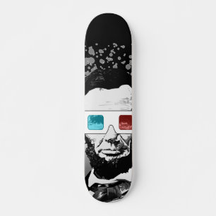 Abraham Lincoln - 3D Mini Skateboard Bräda 18,5 Cm