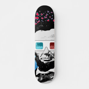 Abraham Lincoln - 3D Mini Skateboard Bräda 18,5 Cm