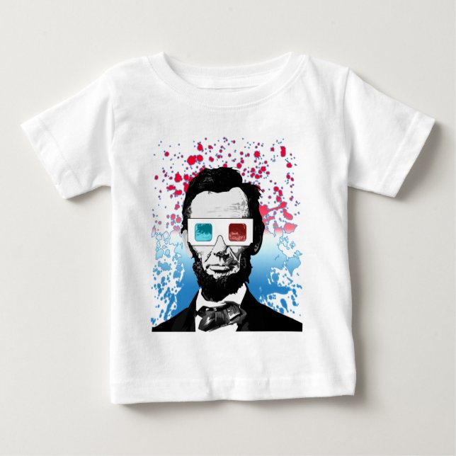 Abraham Lincoln - 3D T Shirt (Framsida)