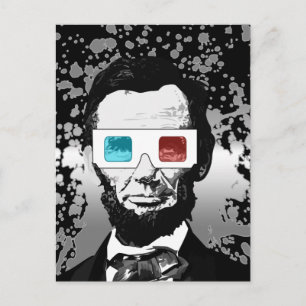 Abraham Lincoln - 3D Vykort