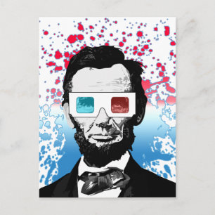 Abraham Lincoln - 3D Vykort