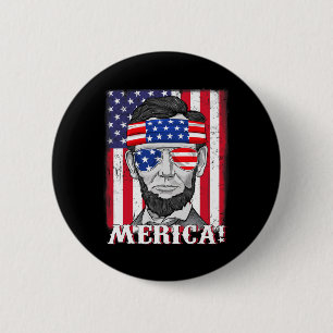 Abraham Lincoln 4:e juli Merica American Flagga B Knapp