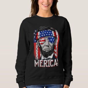 Abraham Lincoln 4:e juli Merica Manar Women Ameri T Shirt
