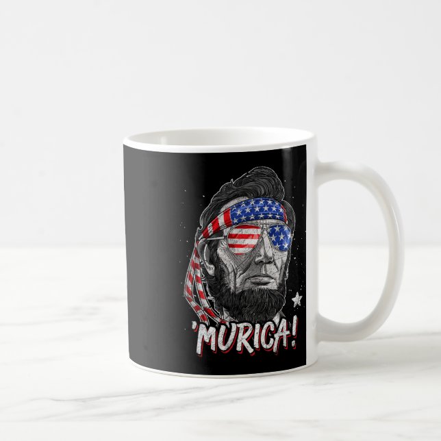 Abraham Lincoln 4:e juli Murica Manar Women Ameri Kaffemugg (Höger)