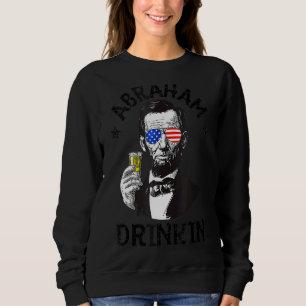 Abraham Lincoln 4:e juli, som dricker Manar Kvinno T Shirt