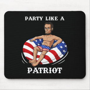 Abraham Lincoln 4:e juli USA Patriot Roligt Musmatta