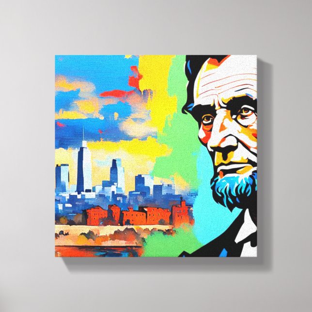ABRAHAM LINCOLN 6 CANVASTRYCK (Framsida)