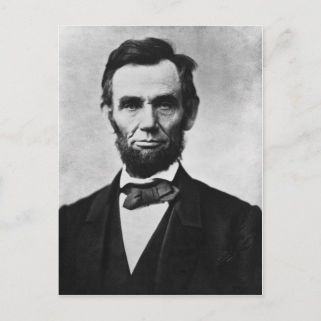 Abraham Lincoln 8 Vykort (Framsida)