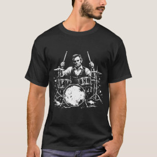 Abraham Lincoln Abe Lincoln Trummor Trummisar T Shirt