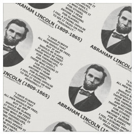 Abraham Lincoln all manar bör vara fritt slaveri Tyg