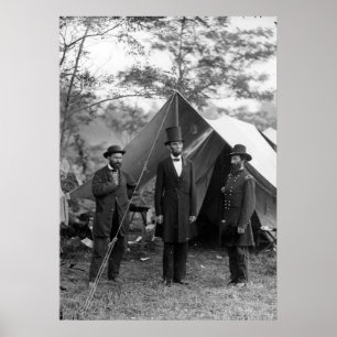 Abraham Lincoln Allan Pinkerton John A. McClernand Poster