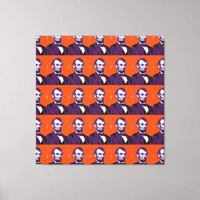 Abraham Lincoln alt Canvastryck (Framsida)