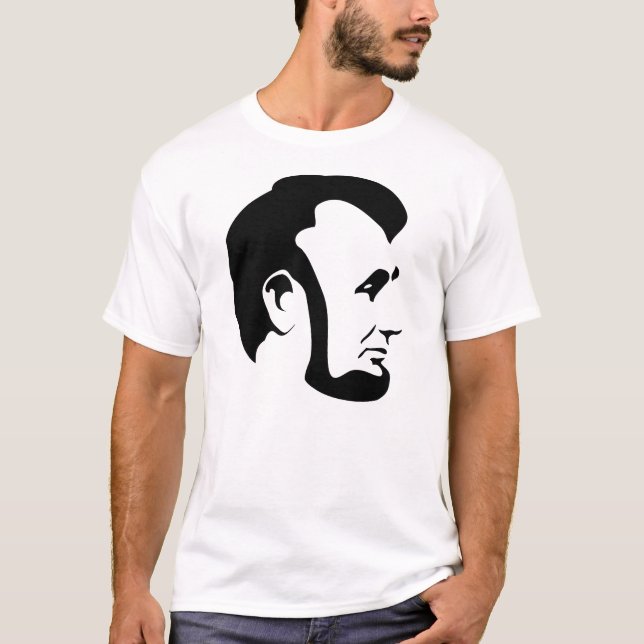 Abraham Lincoln ansikte T Shirt (Framsida)
