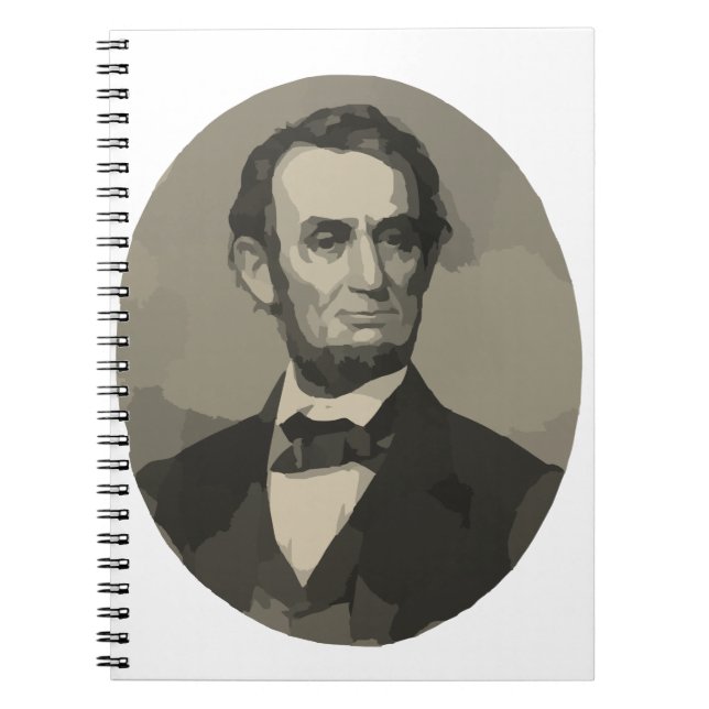 abraham lincoln anteckningsbok med spiral (Framsidan)