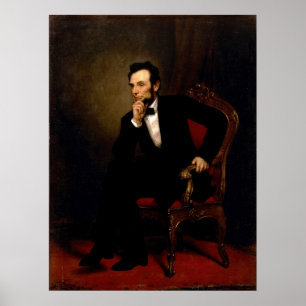 Abraham Lincoln av George Peter Alexander Healy Poster