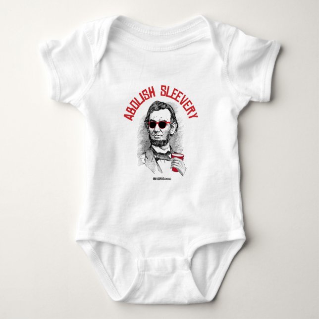 Abraham Lincoln - avskaffa Sleevery Tee Shirt (Framsida)