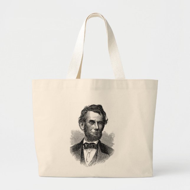 Abraham Lincoln Bag Jumbo Tygkasse (Framsidan)