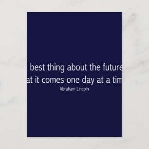 Abraham Lincoln Berömd Quote, Motivational Vykort