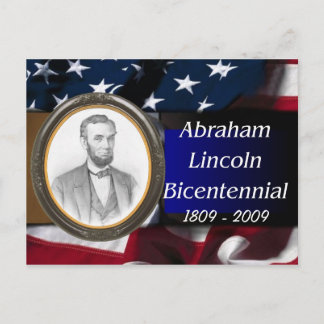 Abraham Lincoln Bicentennial minneshögtid Vykort
