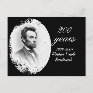 Abraham Lincoln Bicentennial minneshögtid Vykort