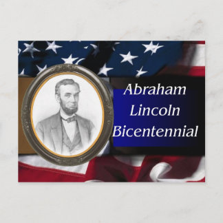Abraham Lincoln Bicentennial minneshögtid Vykort