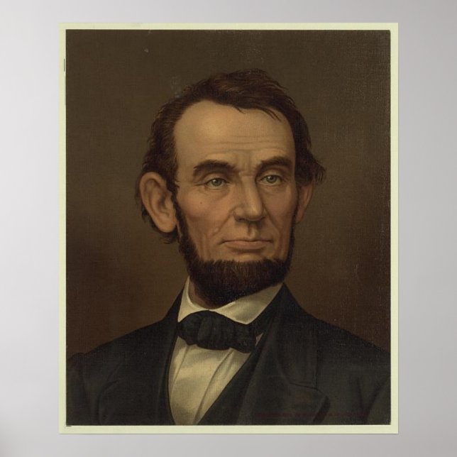 Abraham Lincoln Bild Framed Poster (Framsidan)