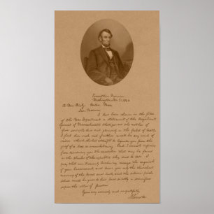 Abraham Lincoln brev till Fru Bixby Poster