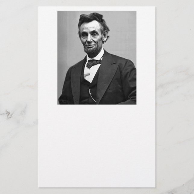 Abraham Lincoln Brevpapper (Framsida)
