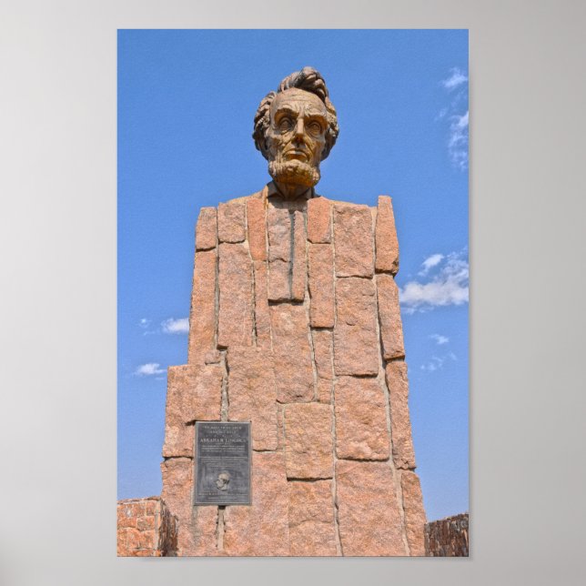 Abraham Lincoln Bust, Wyoming Poster (Framsidan)