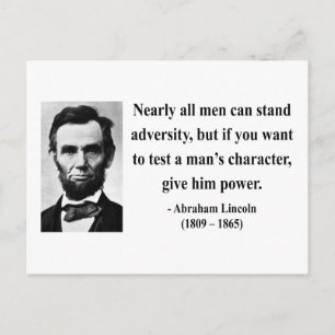 Abraham Lincoln Citat 6b Vykort