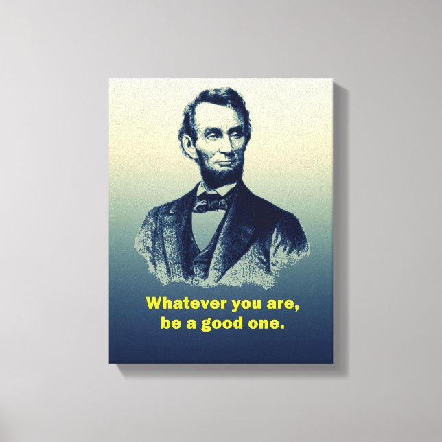 Abraham Lincoln-citat Canvastryck (Framsida)