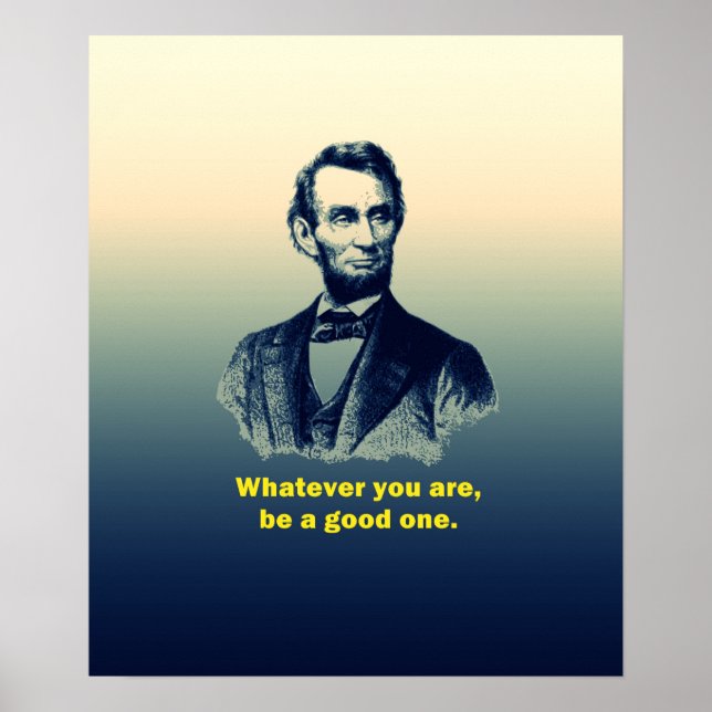 Abraham Lincoln-citat Poster (Framsidan)