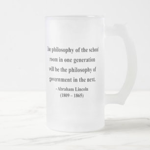 Abraham Lincoln citationstecken 11a Frostat Ölglas