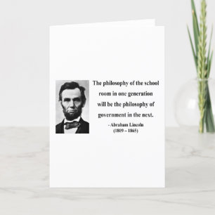 Abraham Lincoln citationstecken 11b Kort