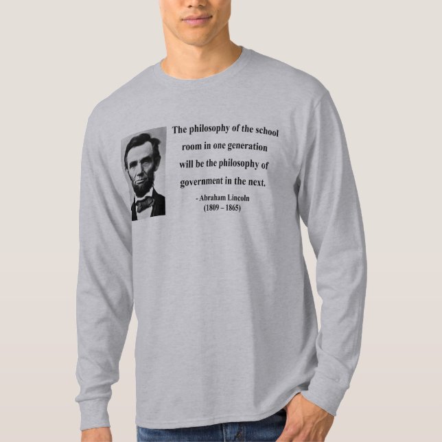 Abraham Lincoln citationstecken 11b T-shirt (Framsida)