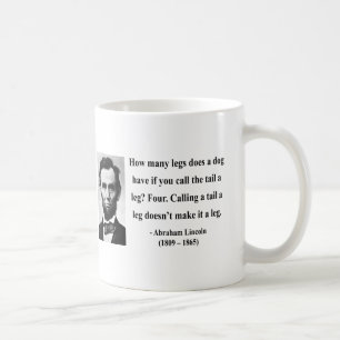 Abraham Lincoln citationstecken 13b Kaffemugg