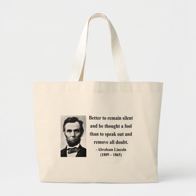Abraham Lincoln citationstecken 15b Jumbo Tygkasse (Framsidan)
