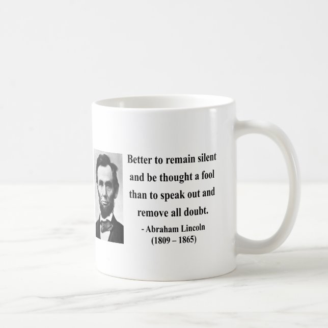 Abraham Lincoln citationstecken 15b Kaffemugg (Höger)