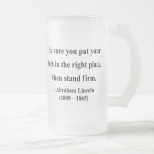 Abraham Lincoln citationstecken 16a Frostat Ölglas