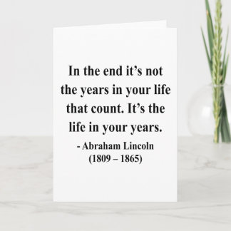 Abraham Lincoln citationstecken 2a Kort