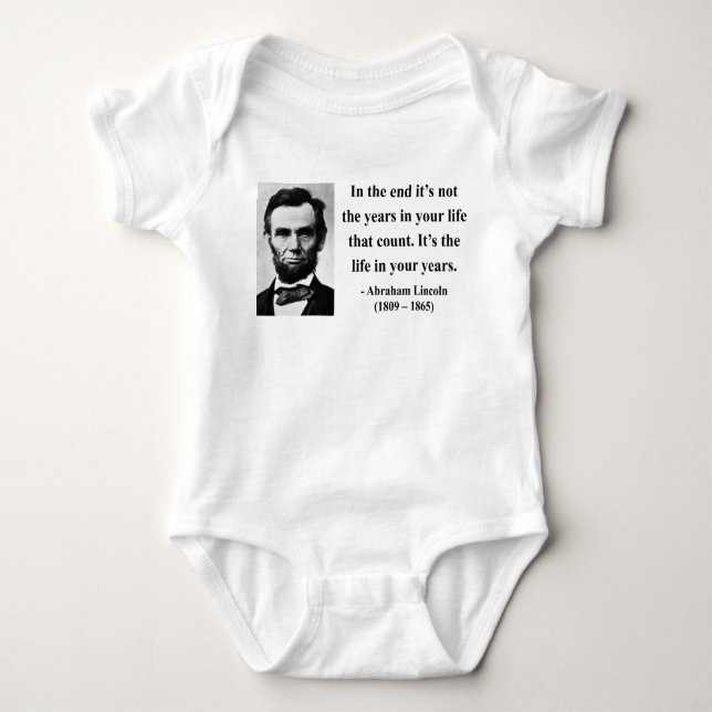 Abraham Lincoln citationstecken 2b T-shirt (Framsida)