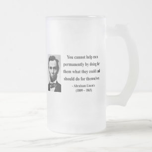 Abraham Lincoln citationstecken 4b Frostat Ölglas